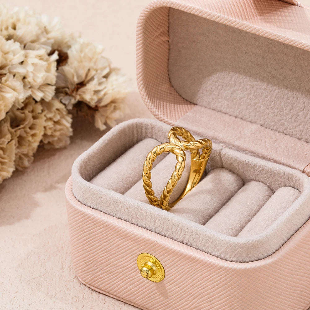 Unisex Vintage Rope Ring